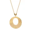 Noor fancy pendant necklace - gold