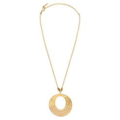 Noor fancy pendant necklace - gold