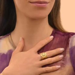 Noor filigree ring - gold