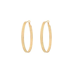 Noor large hoop earrings - gold