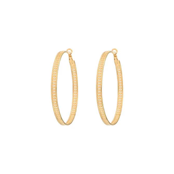 Noor large hoop earrings - gold