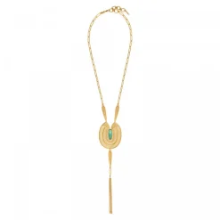 Noor long necklace - green