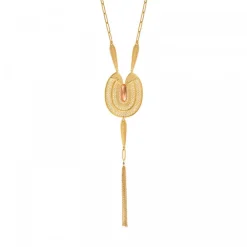 Noor long necklace - pink