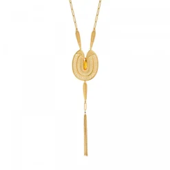 Noor long necklace - yellow