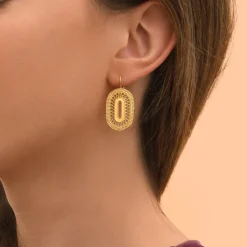 Noor sleeper earrings - gold