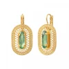 Noor sleeper earrings - green