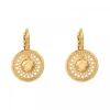 Noor thin sleeper earrings - gold