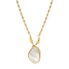 Noto Adjustable Pendant Necklace - Mother of Pearl