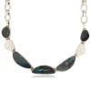 Noto necklace - grey and black