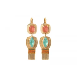 Novelty Sun Sleeper Earrings - Multicolored