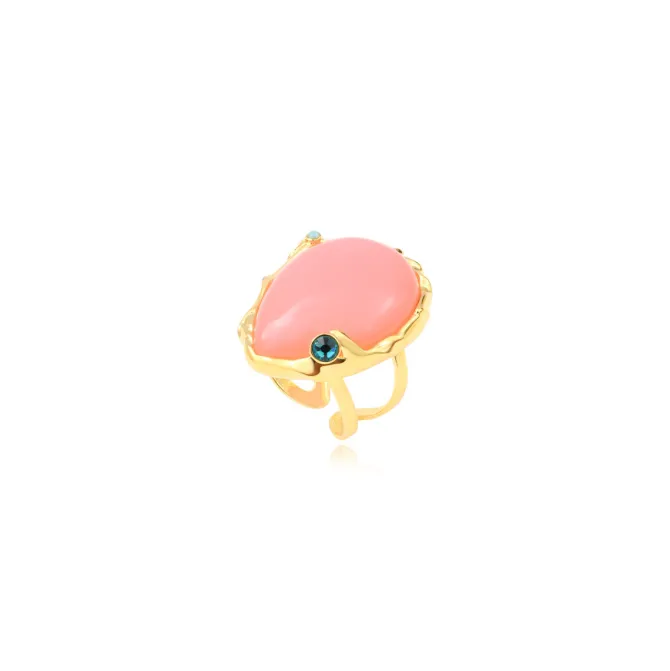 Océane adjustable ring – pale pink