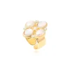 Océane adjustable wide ring – white