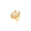 Océane medium adjustable ring – white