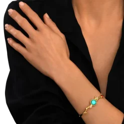 Océane thin bangle bracelet – turquoise