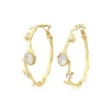 Oceane hoop earrings – white