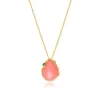 Oceane pendant necklace – pale pink
