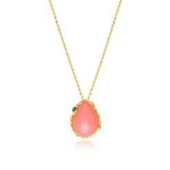 Oceane pendant necklace – pale pink
