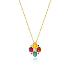 Oceane pendant necklace – multicoloured