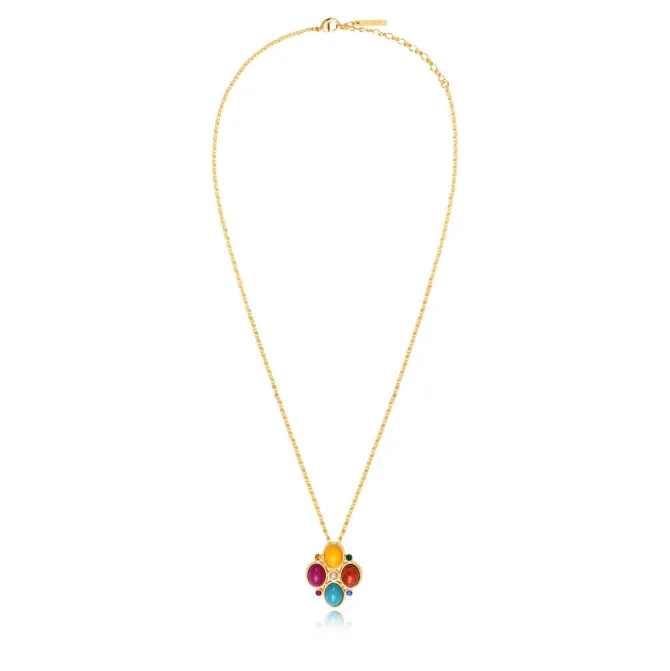 Oceane pendant necklace – multicoloured
