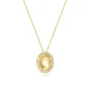 Oceane pendant necklace – white and orange