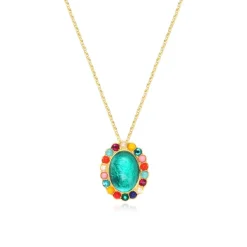 Oceane pendant necklace – turquoise