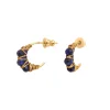 Panarea hoop earrings - blue