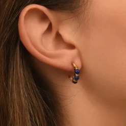 Panarea hoop earrings - blue