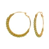 Panarea hoop earrings - light green