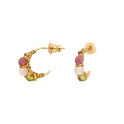 Panarea hoop earrings - multicoloured