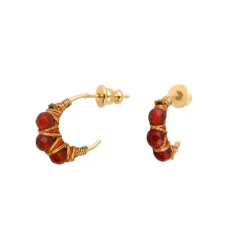 Panarea hoop earrings - orange