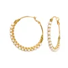 Panarea hoop earrings - white