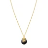 Positano adjustable pendant necklace - grey mother-of-pearl