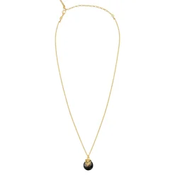 Positano adjustable pendant necklace - grey mother-of-pearl