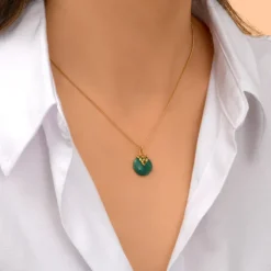 Positano Adjustable Pendant Necklace - Green