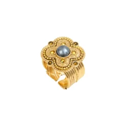 Positano adjustable ring - white
