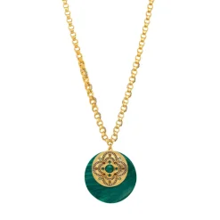 Positano chain necklace - green