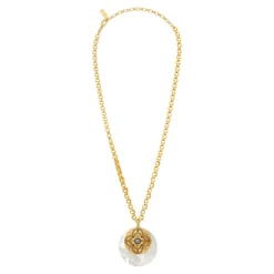Positano chain necklace - white