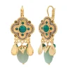 Positano fantasy sleeper earrings - green