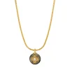 Positano pendant necklace - grey mother-of-pearl