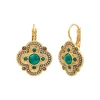 Positano sleeper earrings - green