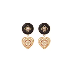 Prestige clip-on earrings - red