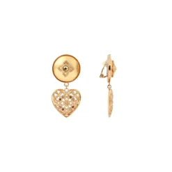 Prestige clip-on earrings - gold