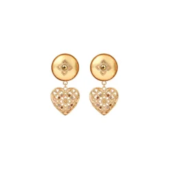 Prestige clip-on earrings - gold