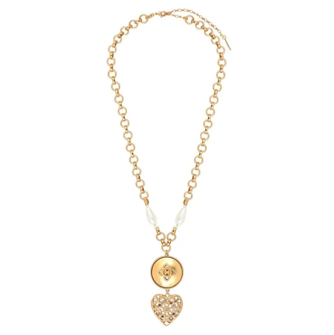Prestige pendant necklace - gold