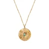 Soleil mid-length necklace - turquoise