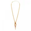 Soleil mid-length thin necklace - pink