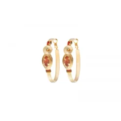 Sun hoop earrings - multicolored