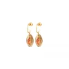 Sun hoop earrings - roses