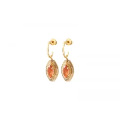Sun hoop earrings - roses