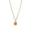 Sun Pendant Necklace - Pink